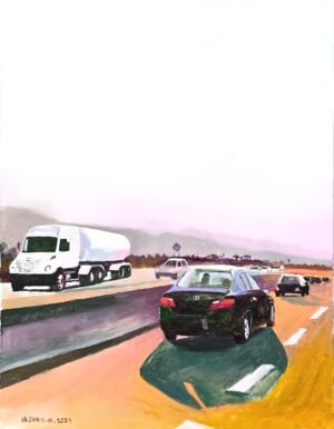 Sunset on the Freeway